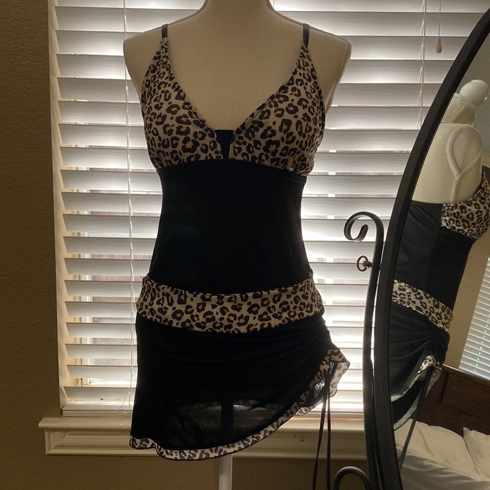 Leopard tankini skirt set - Picture 7 of 9